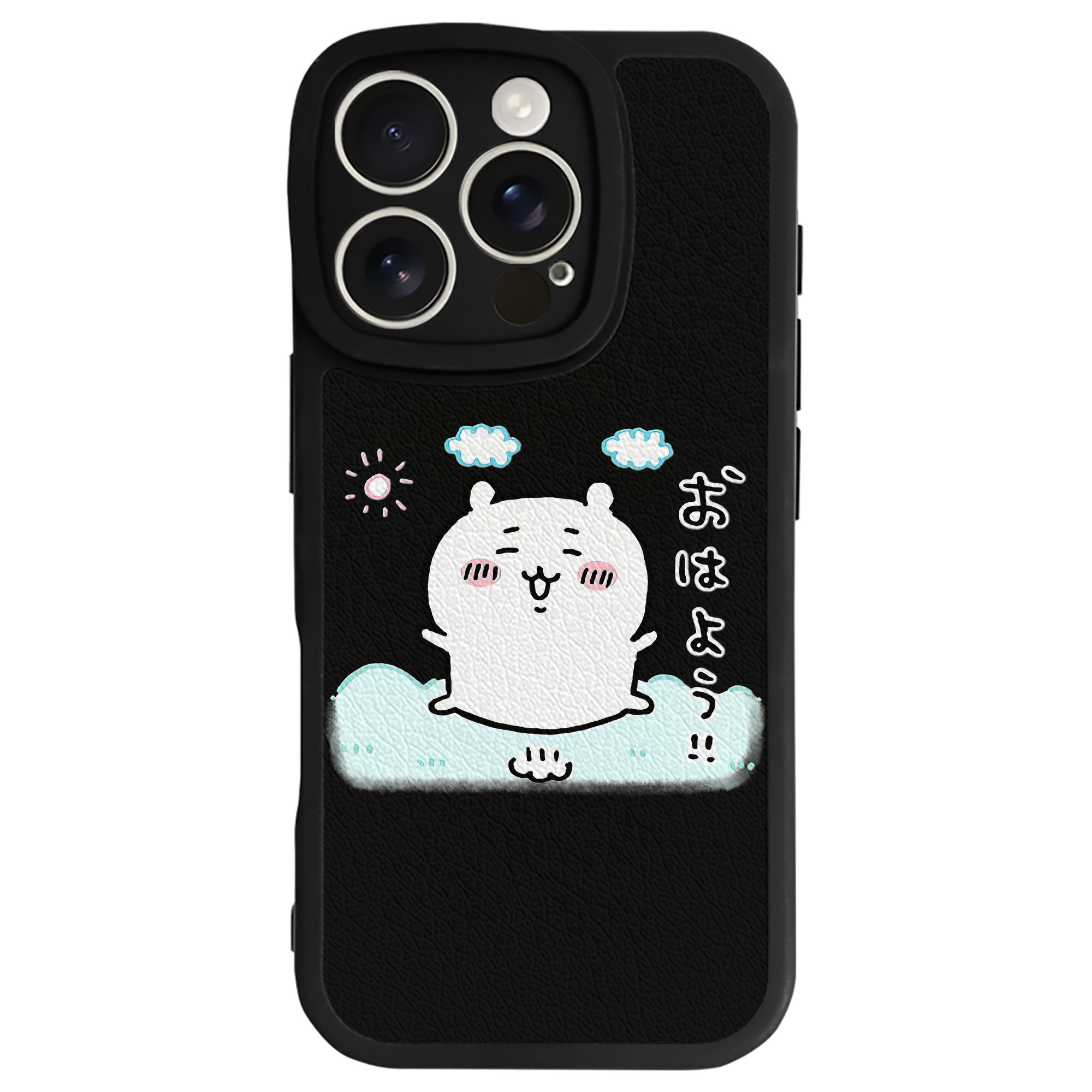 （画像用） ちいかわ ちいかわ Chii-kawa chiikawa 【iPhone 16シリーズ対応】シリコンスマホケース（レザー調） 材質：シリコン